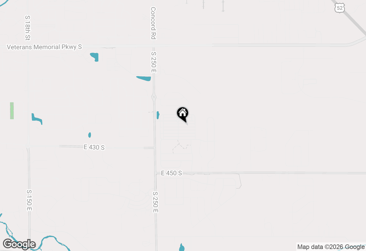 Map of 2696 Priest Drive, Lafayette, IN 47909
