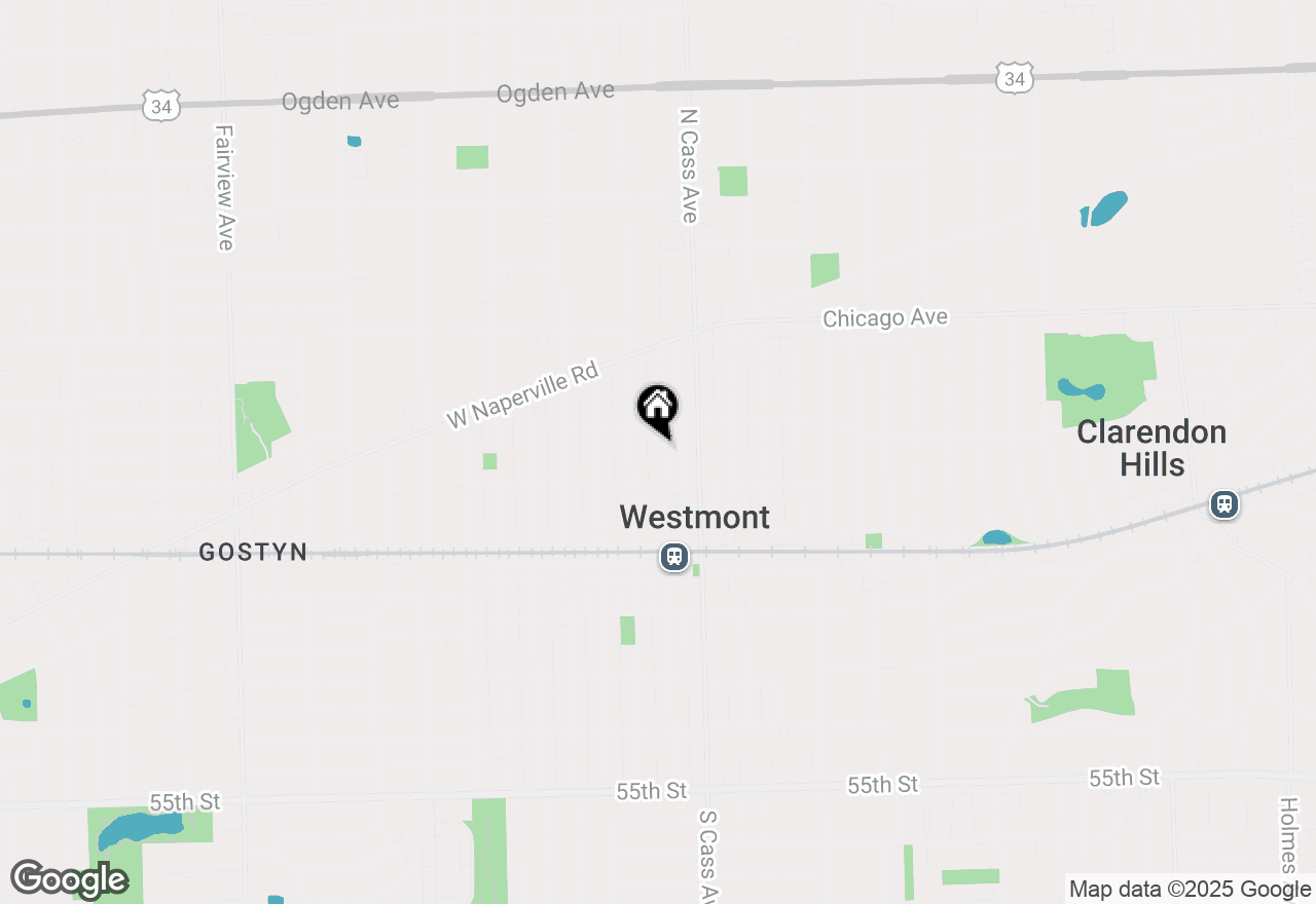 Map of (Address confidential), Westmont, Illinois 60559
