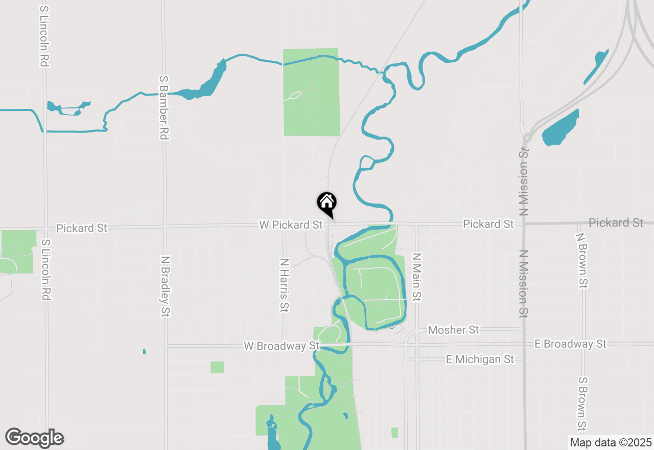 Map of 711 W Pickard Street, Mount Pleasant, MI 48858