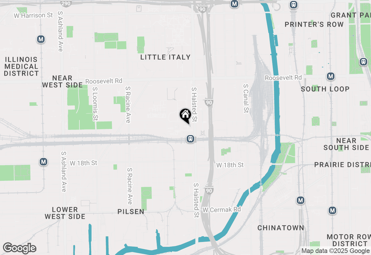 Map of 835 W Village Court, Chicago, IL 60608