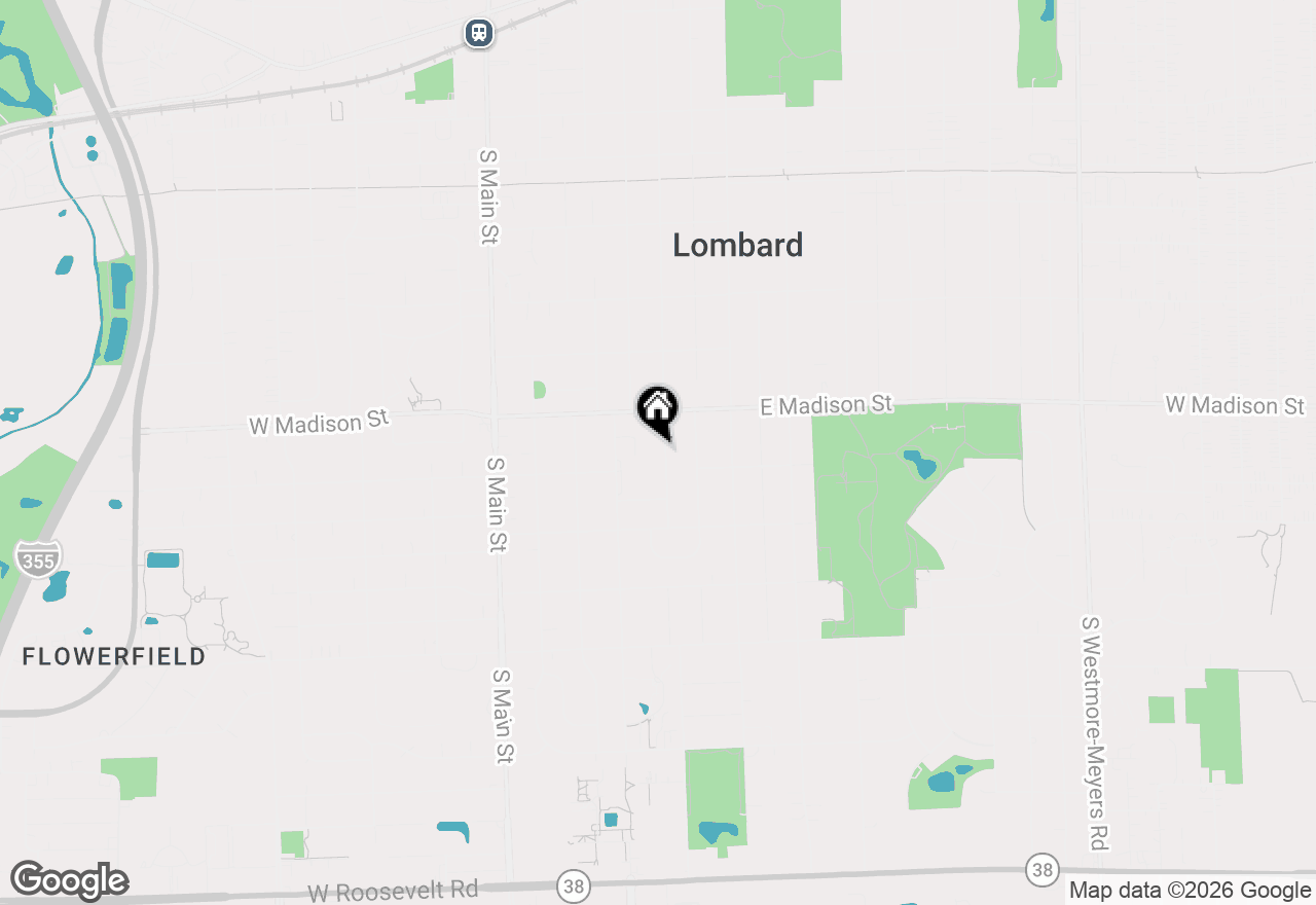 Map of 634 S Stewart Avenue, Lombard, IL 60148