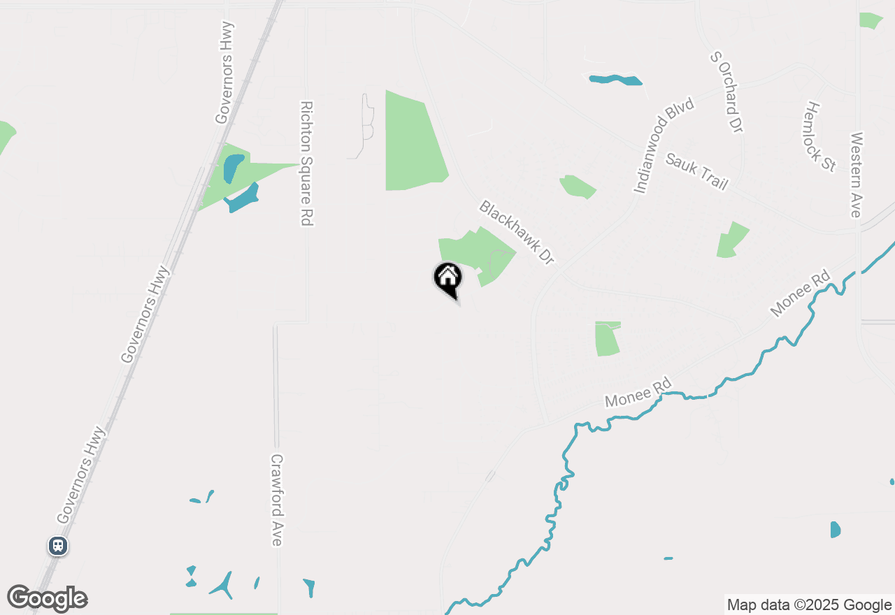 Map of 303 Somonauk Street, Park Forest, IL 60466