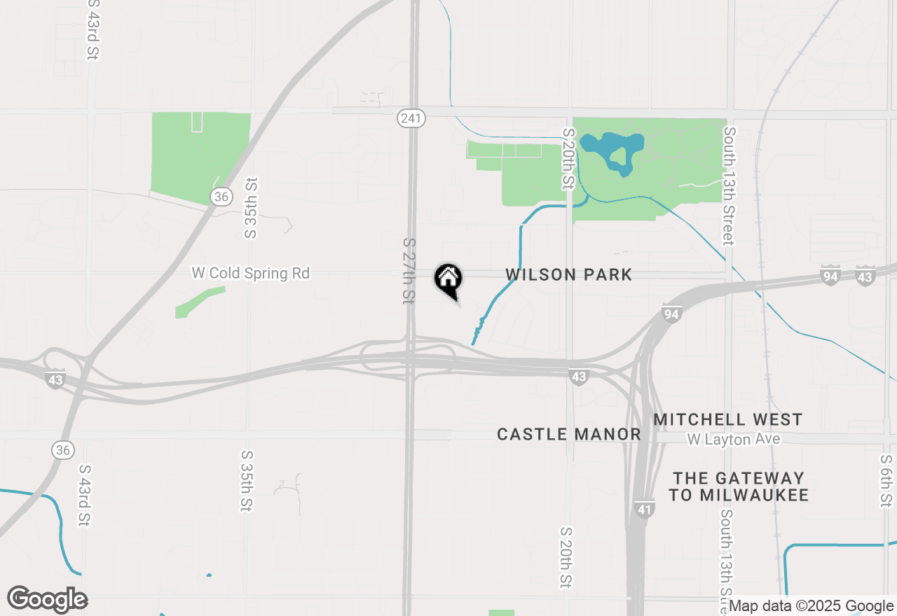 Map of 2507 W Whitaker Ave, Milwaukee, WI 53221