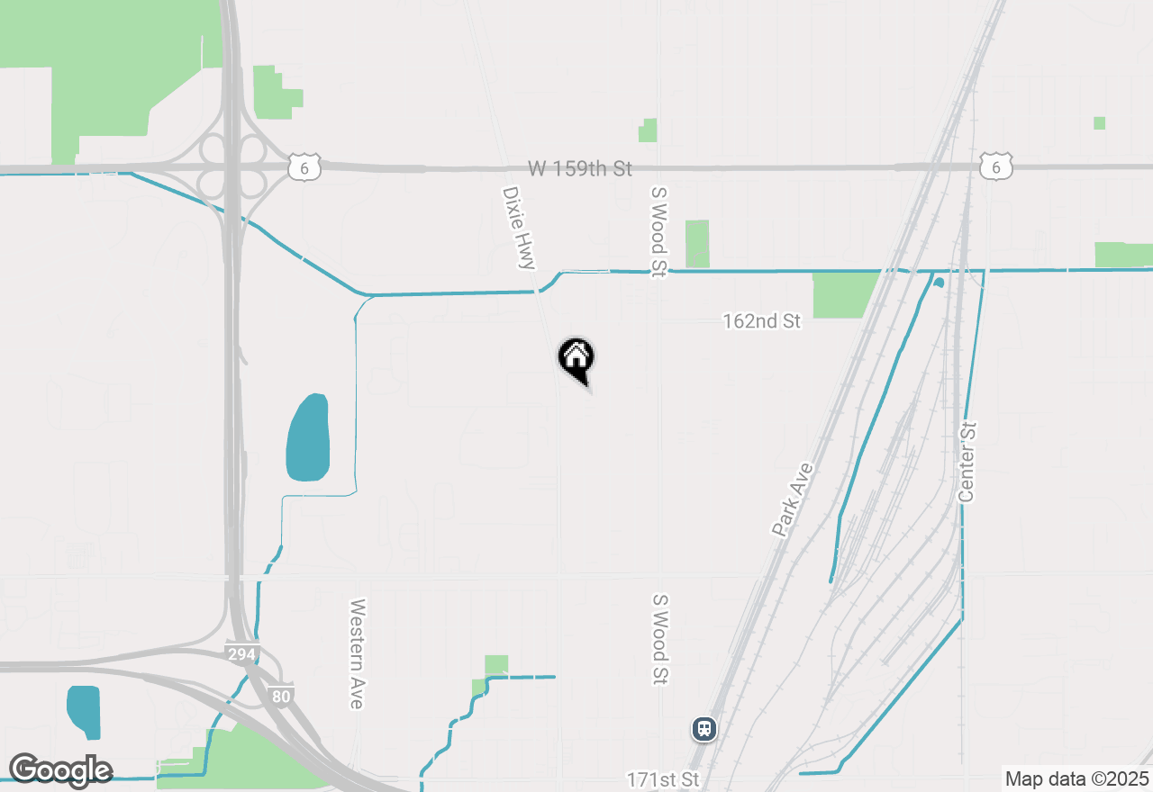 Map of 16328 Winchester Avenue, Markham, IL 60428