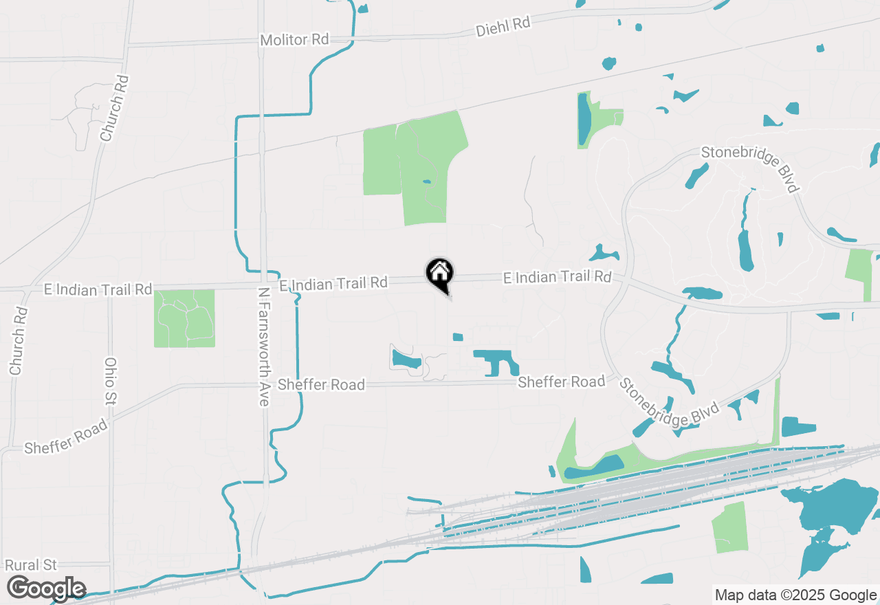 Map of 1732 Briarheath Drive, Aurora, IL 60505