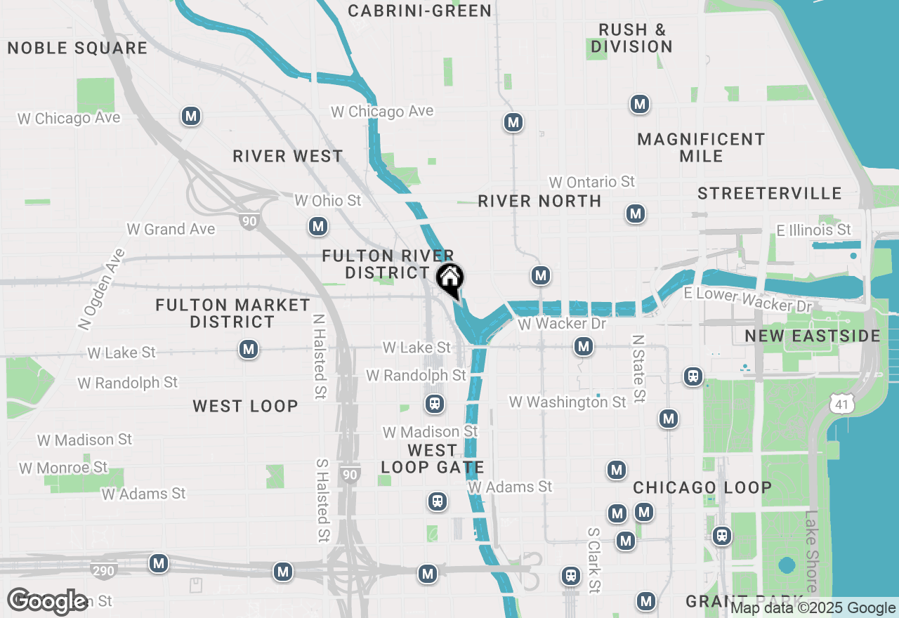 Map of (Address confidential), Chicago, Illinois 60606