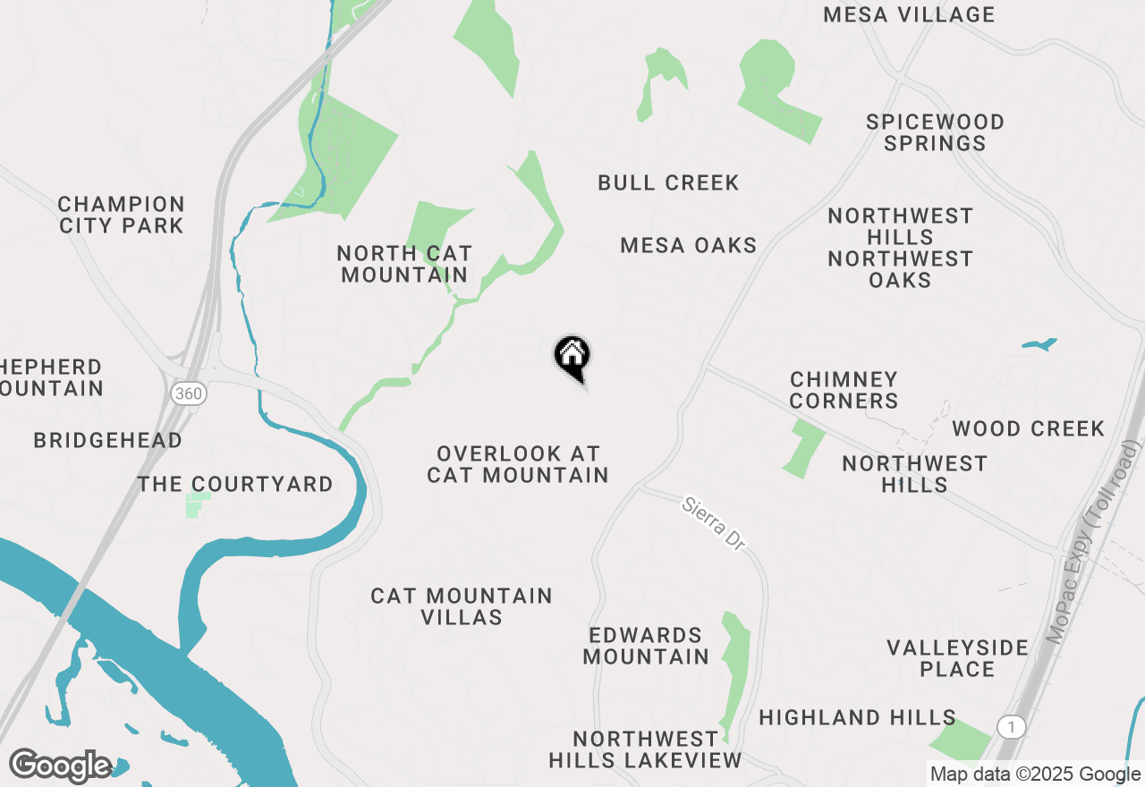 Map of 4207 Canyonside Trl, Austin, TX 78731