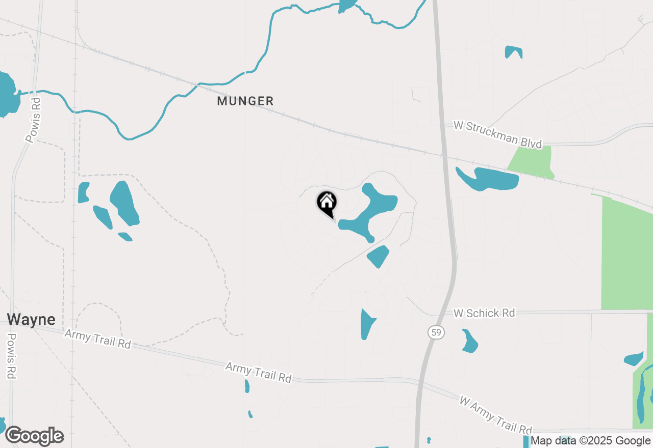 Map of 1344 Saddlebrook Road, Bartlett, IL 60103