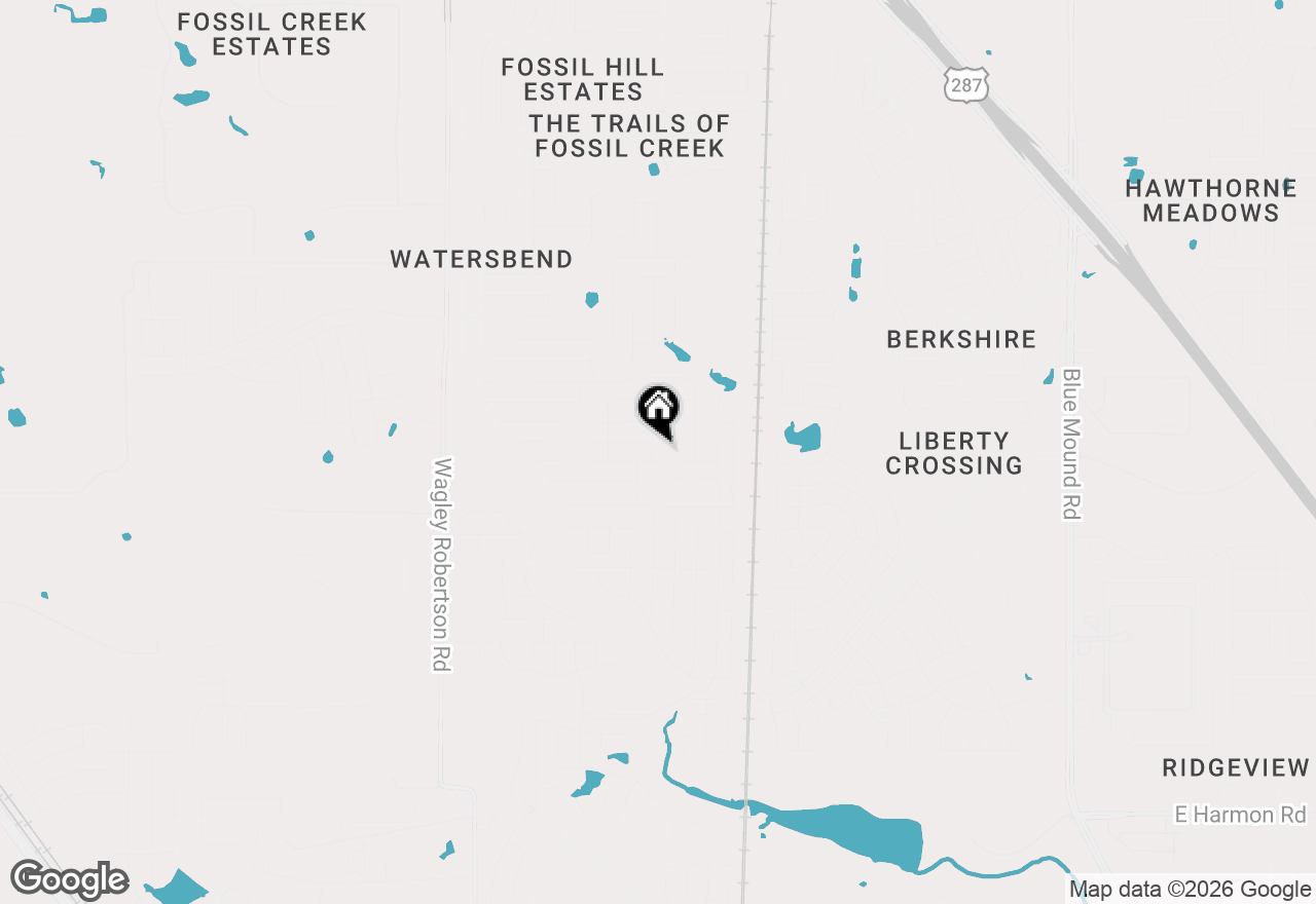 Map of 9504 Drifting Sand Drive, Fort Worth, TX 76131