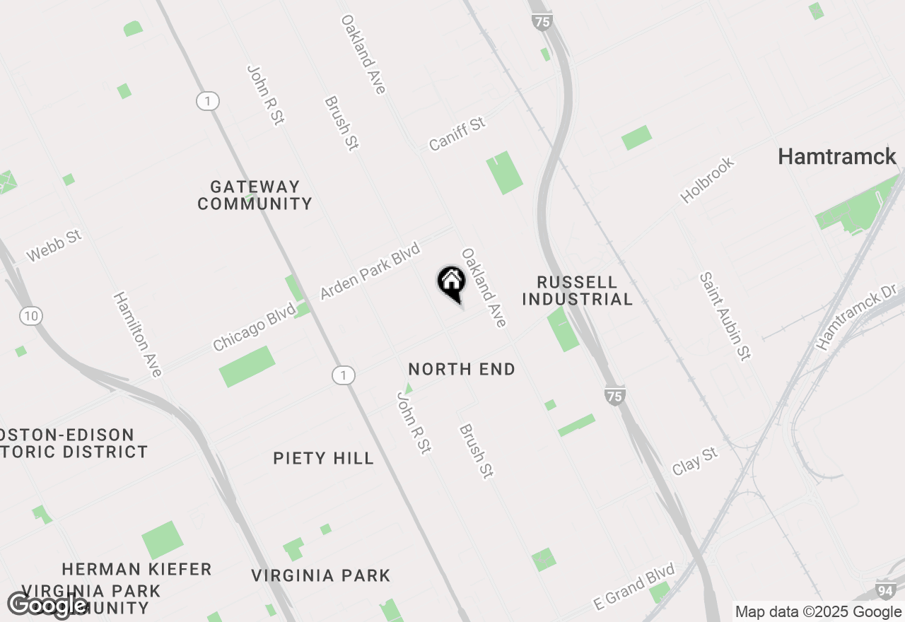 Map of 540 Leicester, Detroit, MI 48202