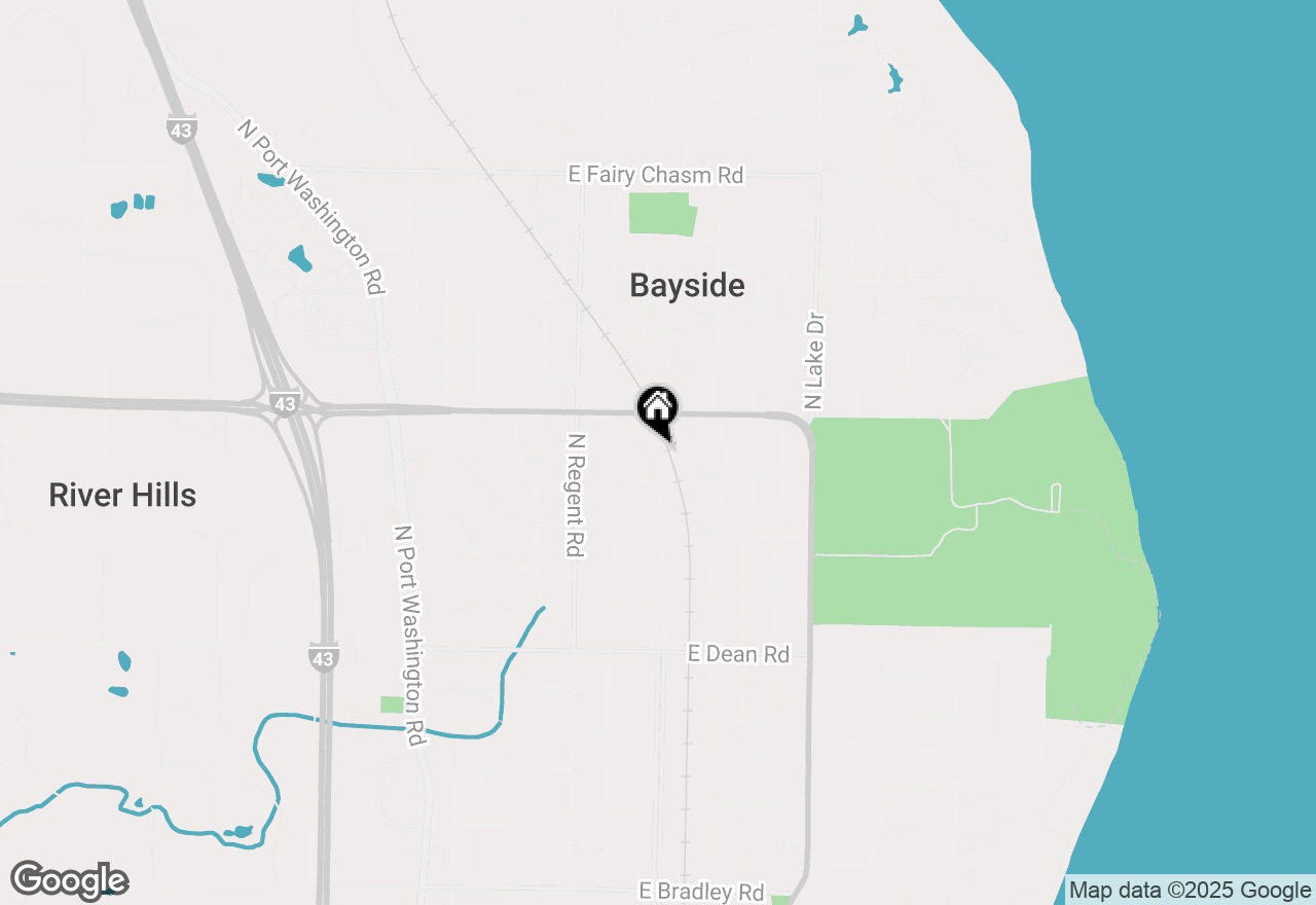 Map of 8664 N Manor Ct, Fox Point, WI 53217