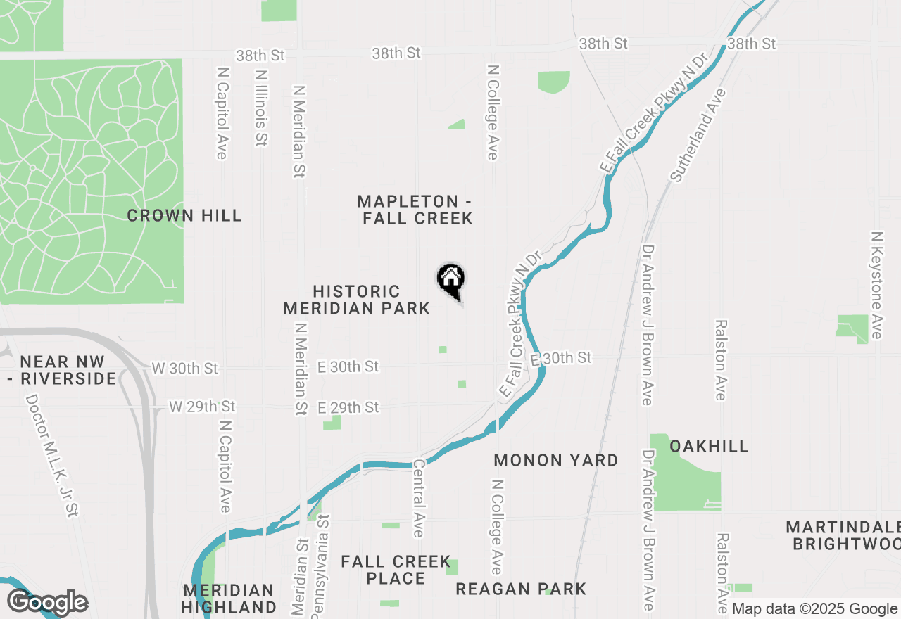 Map of 3126 N Park Avenue, Indianapolis, IN 46205