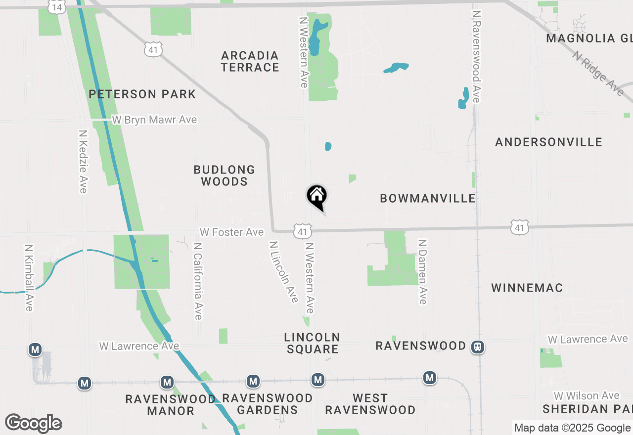 Map of 2354 W Farragut Avenue #PH-403, Chicago, IL 60625
