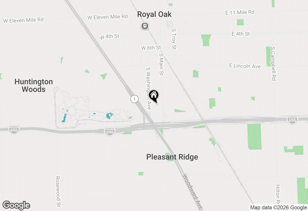 Map of 127 N Georgetown Square, Royal Oak, MI 48067