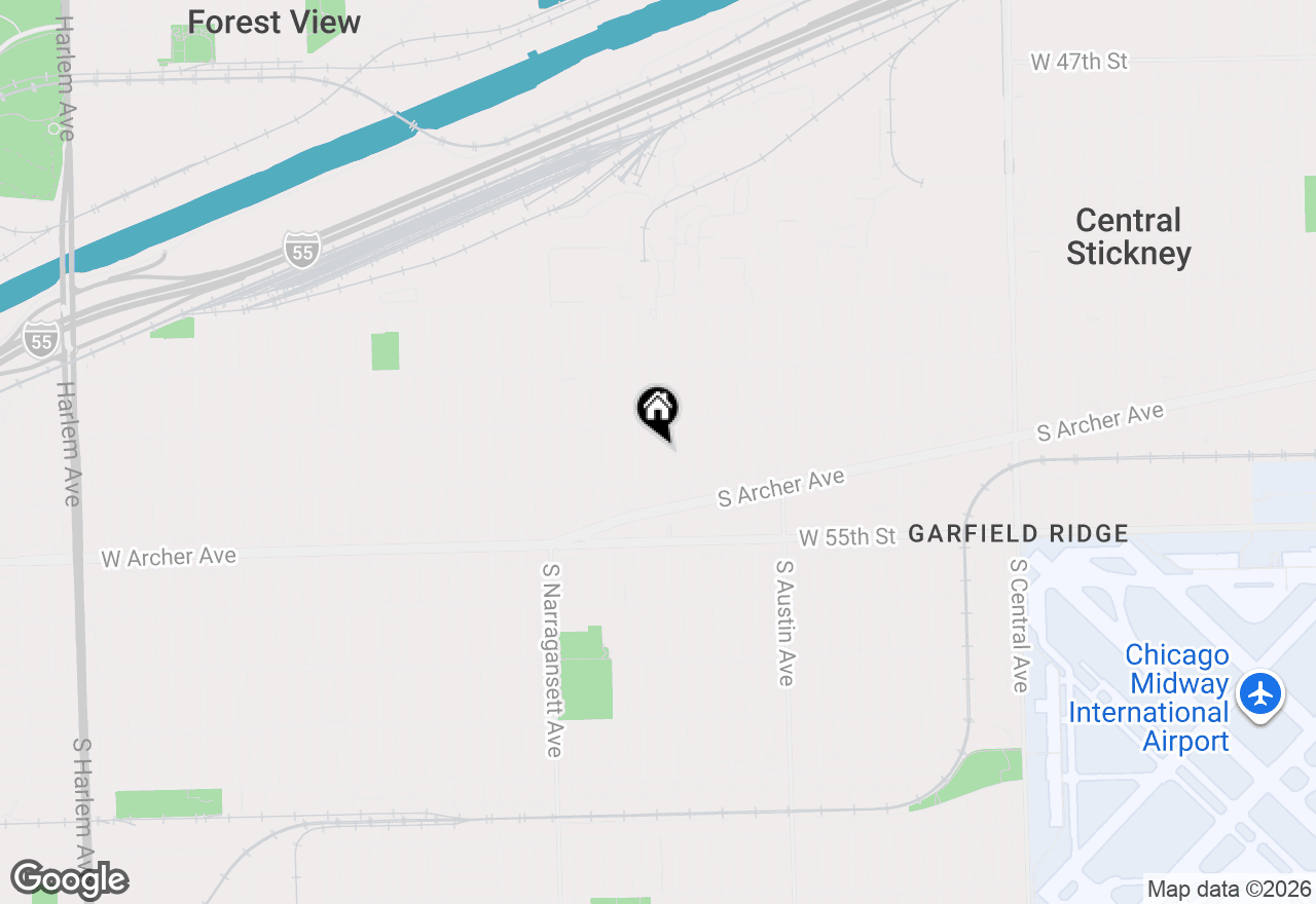 Map of 5328 S Melvina Avenue, Chicago, IL 60638