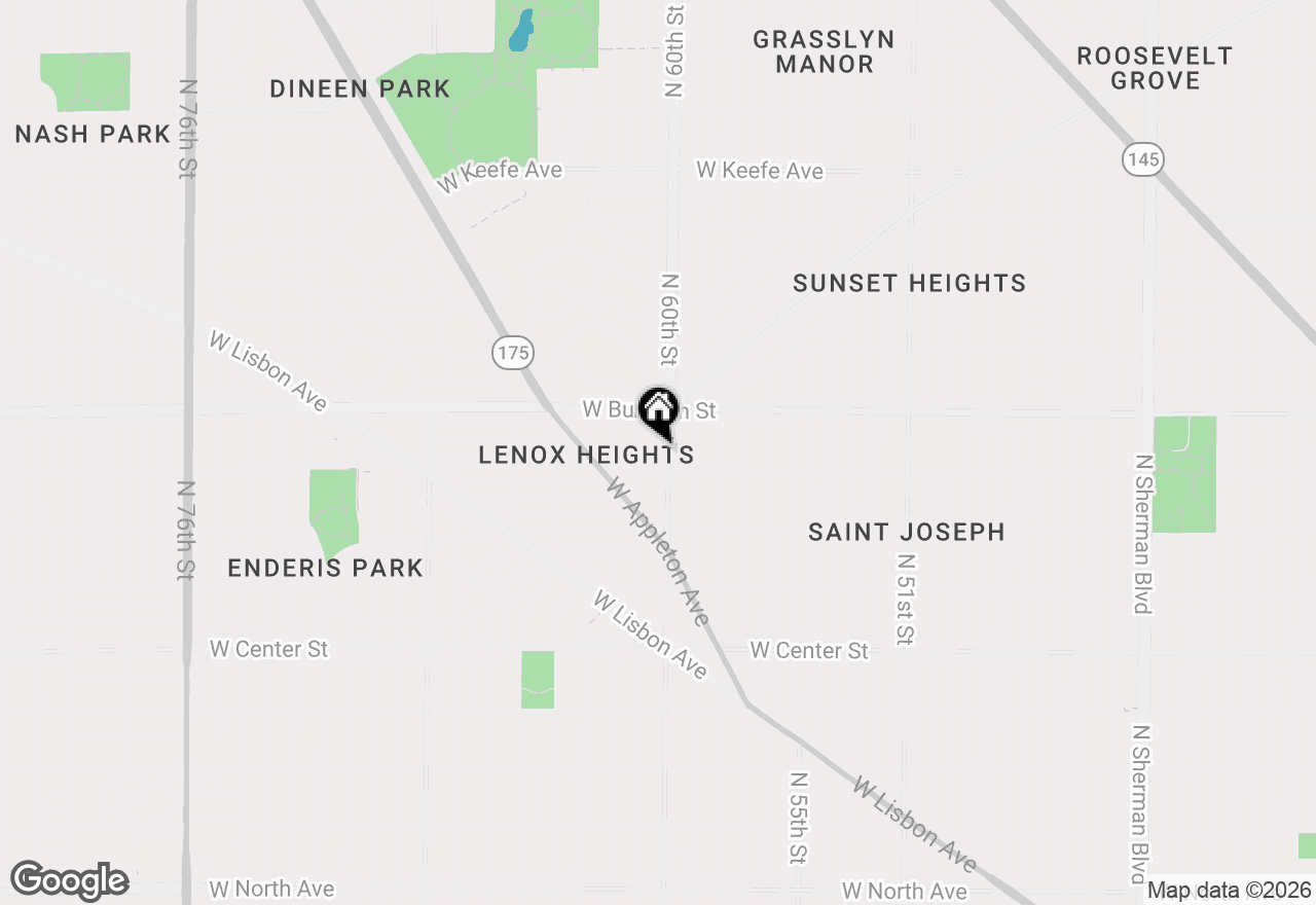 Map of 3019 N 60th St #3019A, Milwaukee, WI 53210