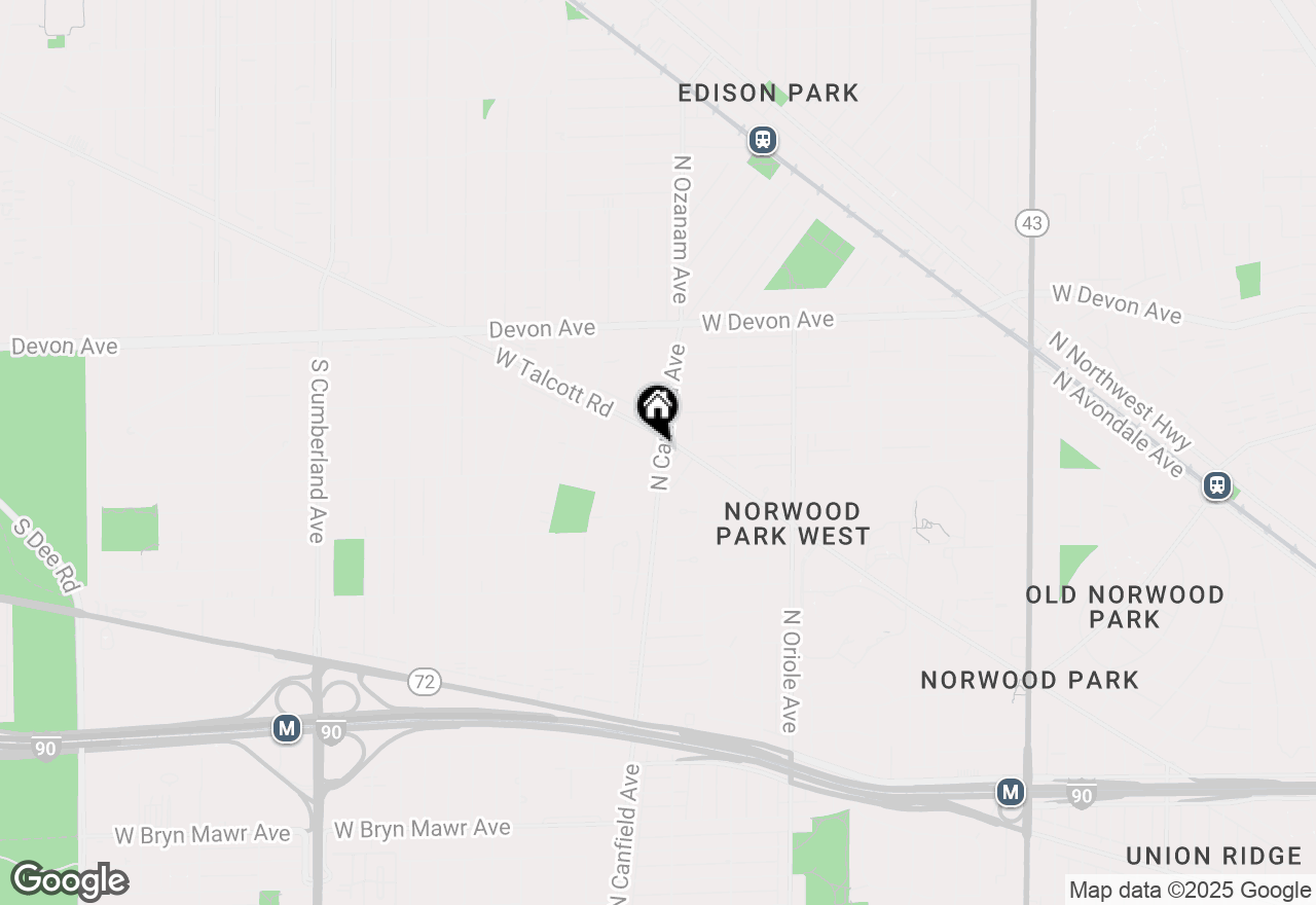 Map of 1416 Canfield Road, Park Ridge, IL 60068