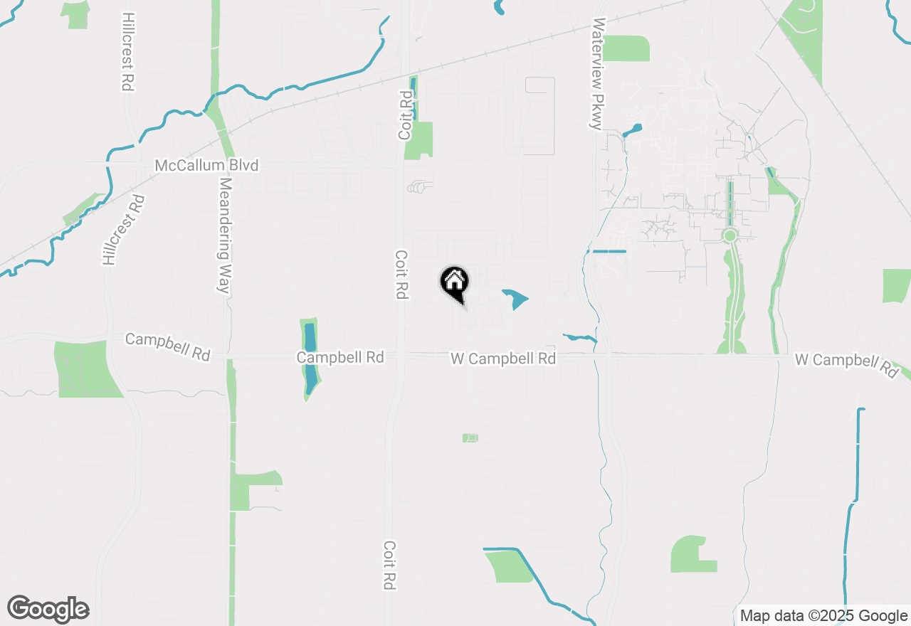 Map of 2106 Azure Pointe, Richardson, TX 75080