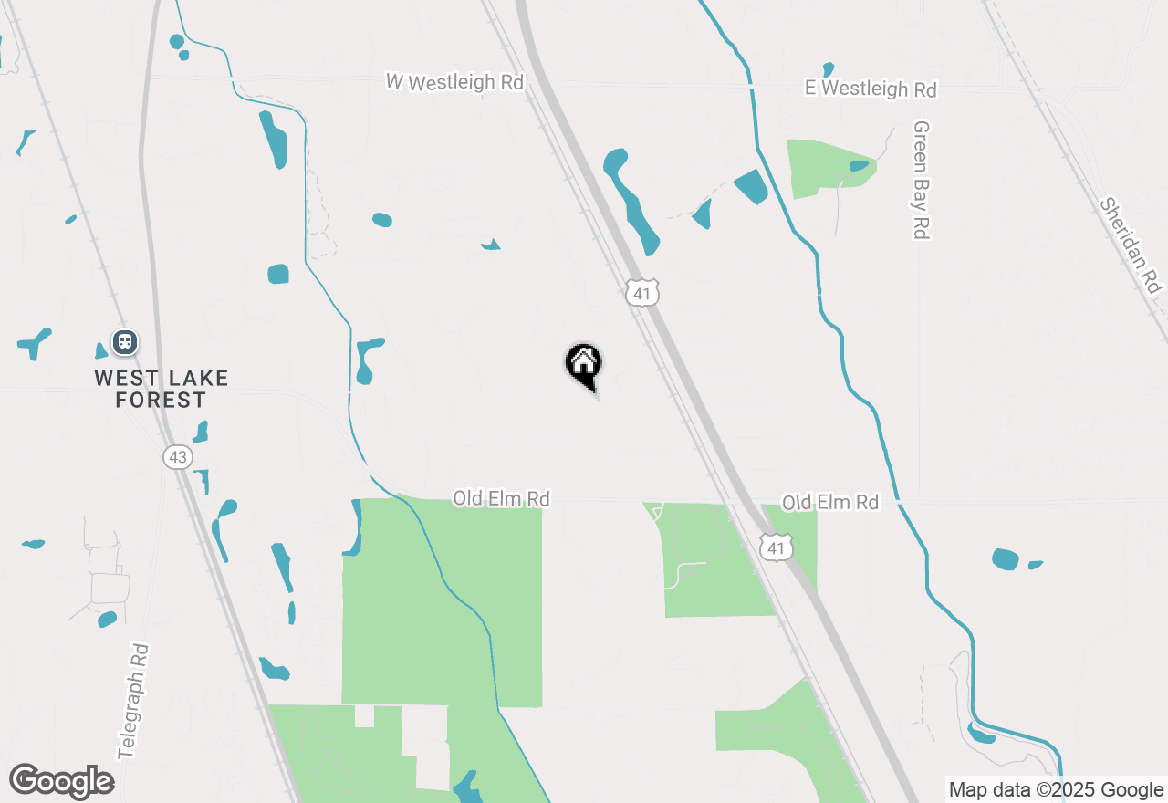 Map of 1014 S Ridge Road, Lake Forest, IL 60045