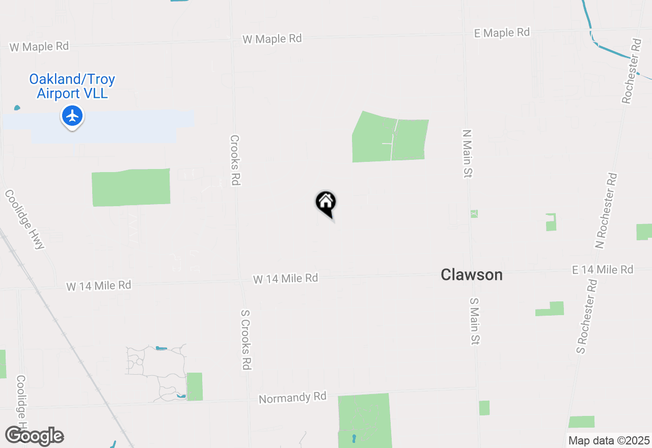 Map of 427 N Marias Avenue, Clawson, MI 48017