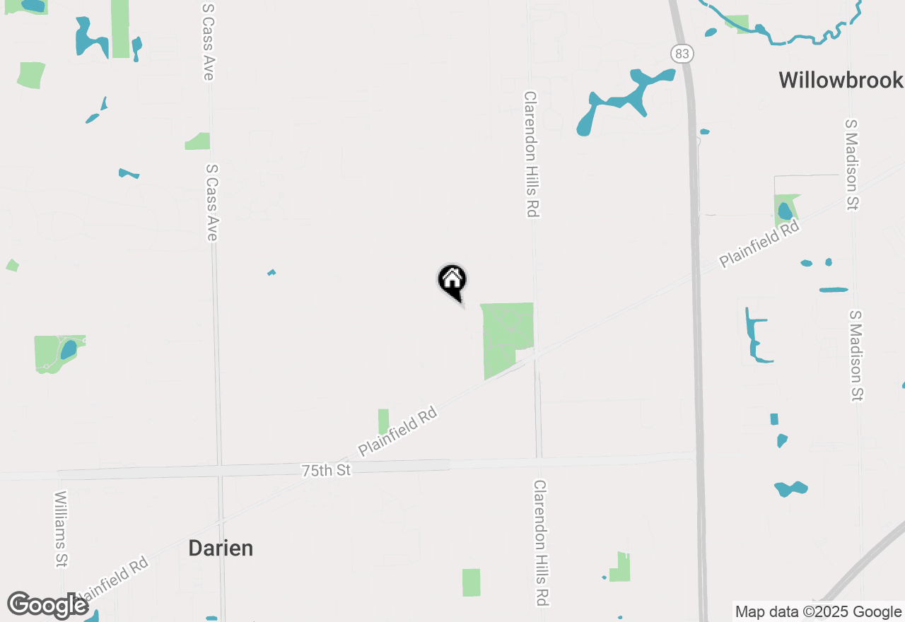 Map of 537 71st Street, Darien, IL 60561