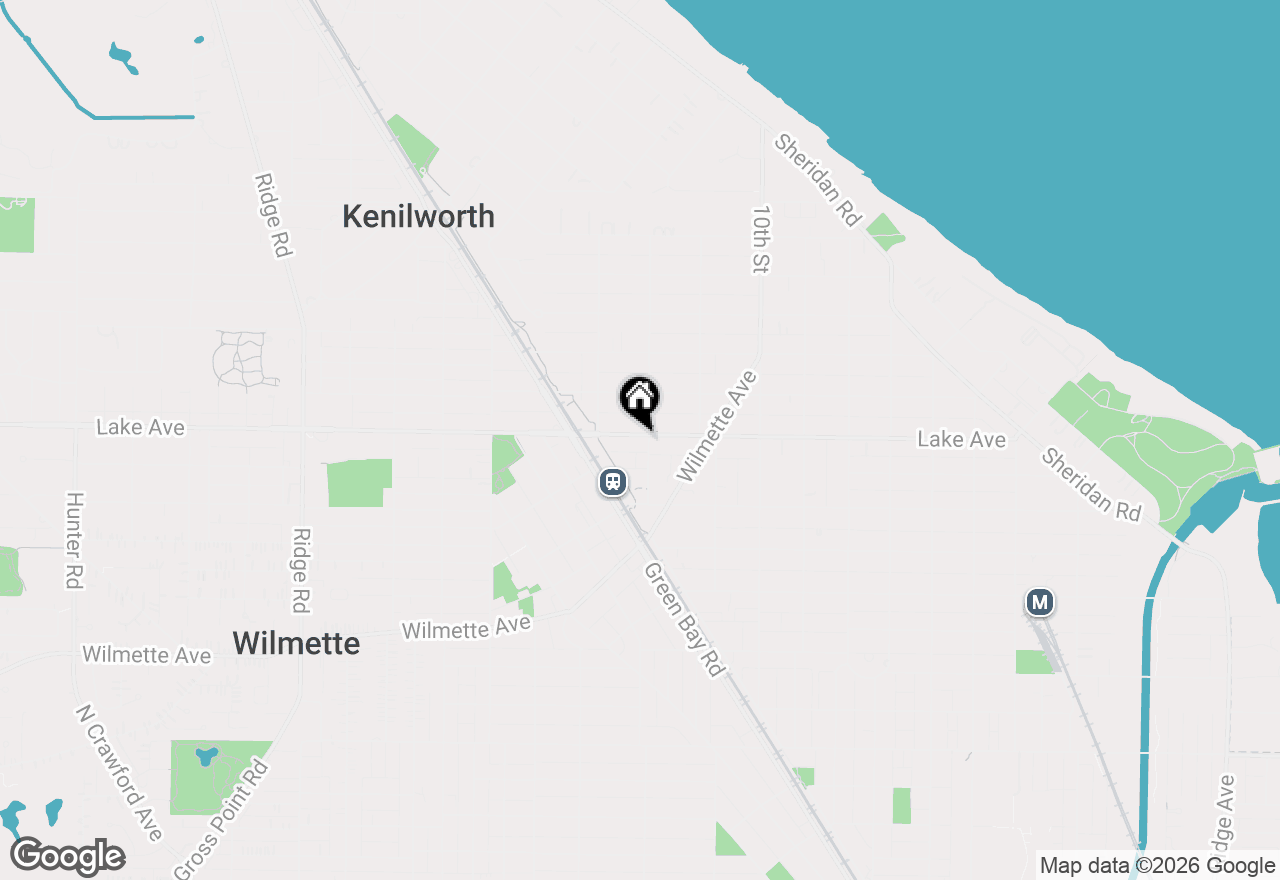 Map of 757 12th Street, Wilmette, IL 60091