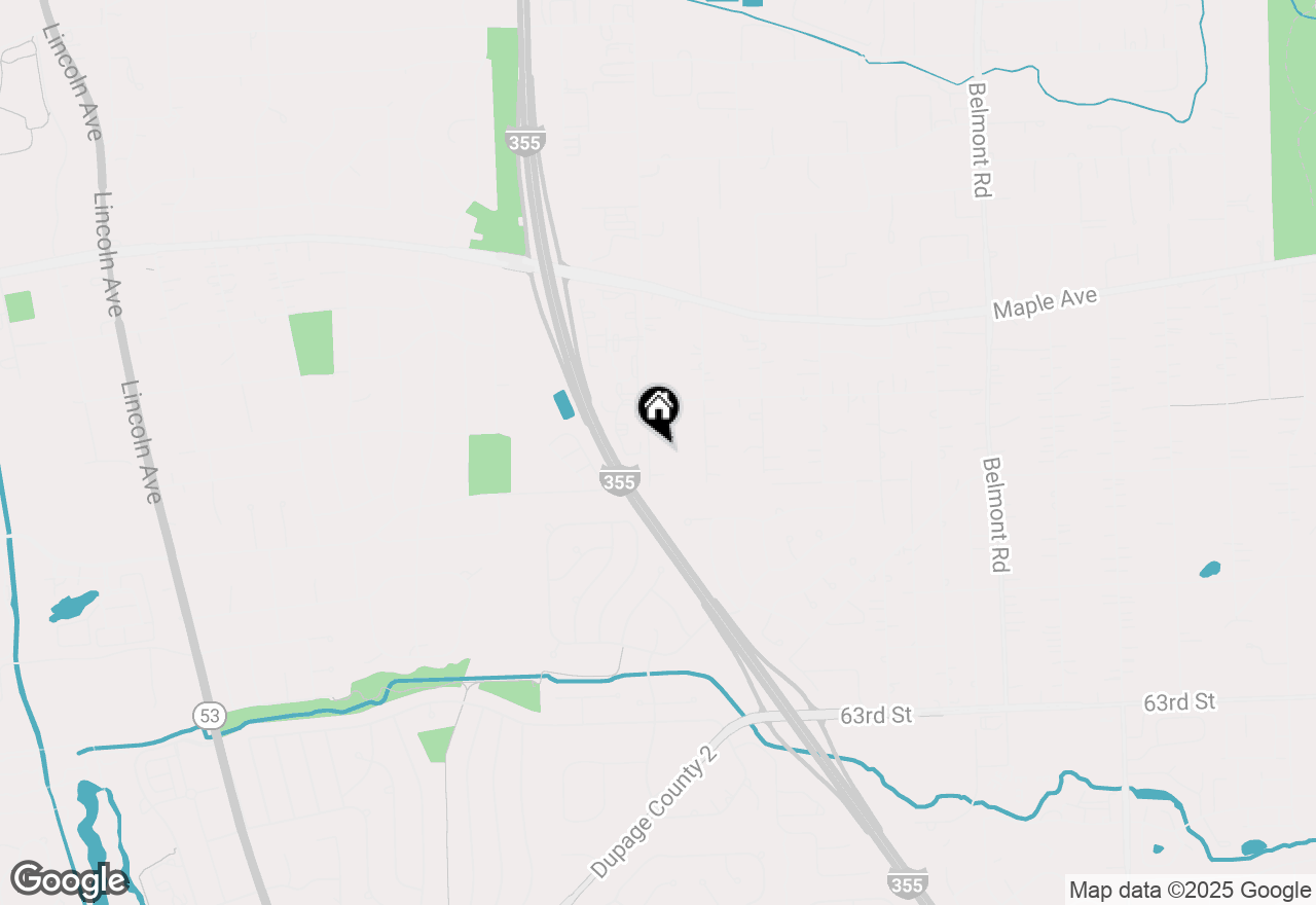 Map of 5873 Walnut Avenue, Downers Grove, IL 60516