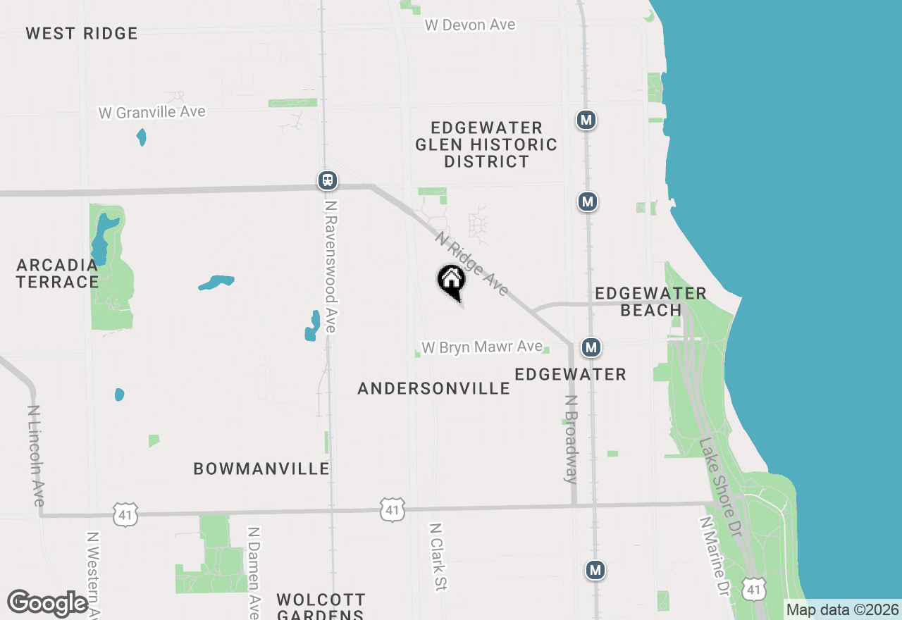 Map of 1459 W Hollywood Avenue, Chicago, IL 60660