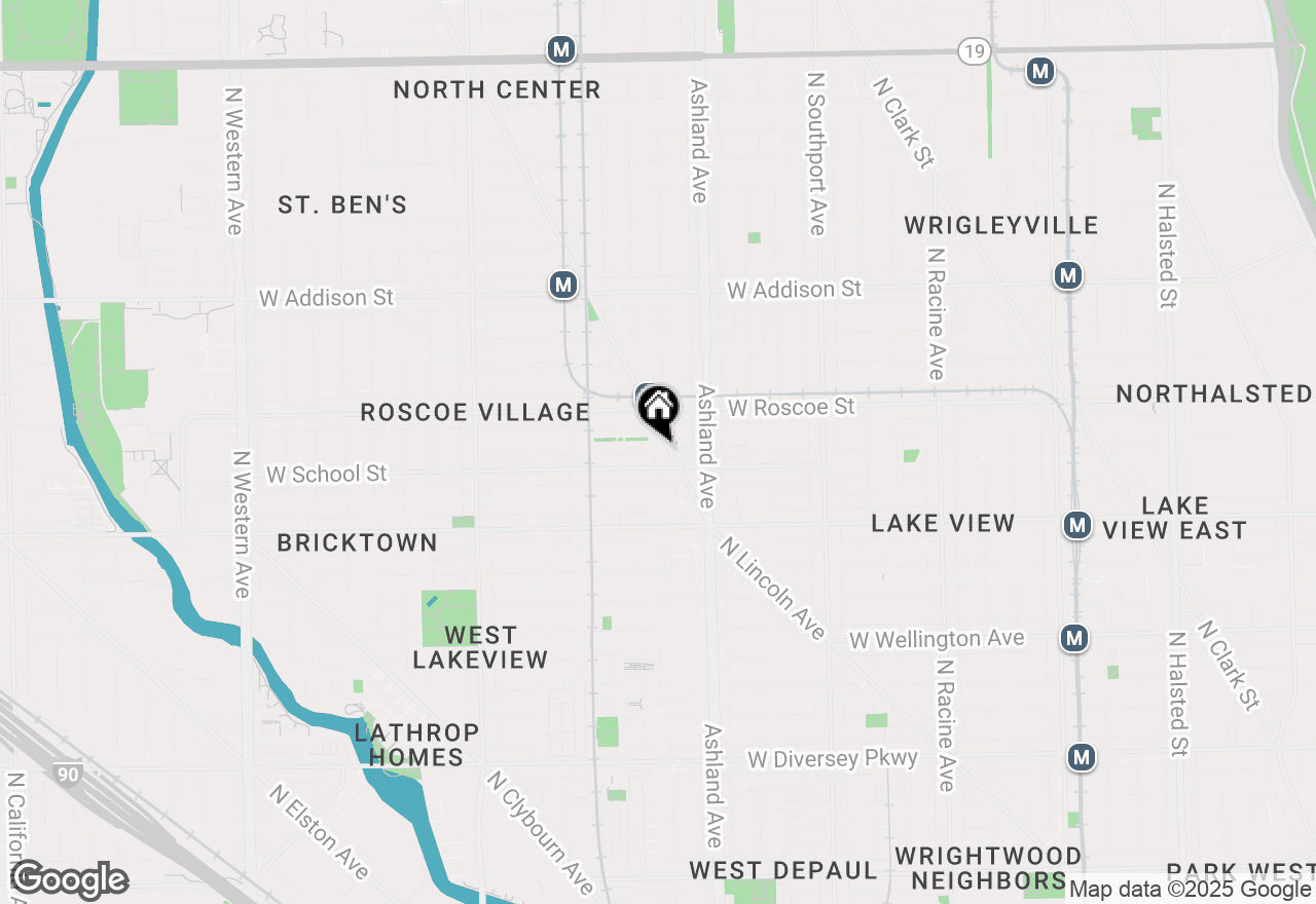 Map of 3323 N Paulina Street #5F, Chicago, IL 60657
