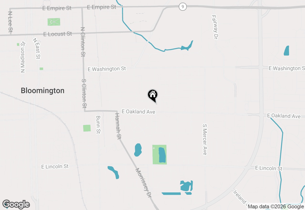 Map of 405 Kreitzer Avenue, Bloomington, IL 61701