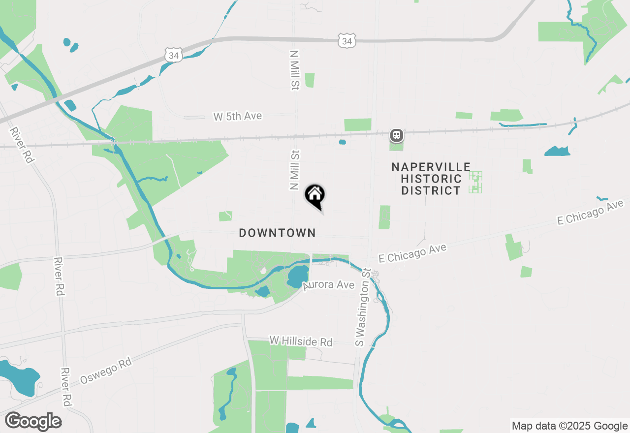 Map of 241 W Van Buren Avenue, Naperville, IL 60540