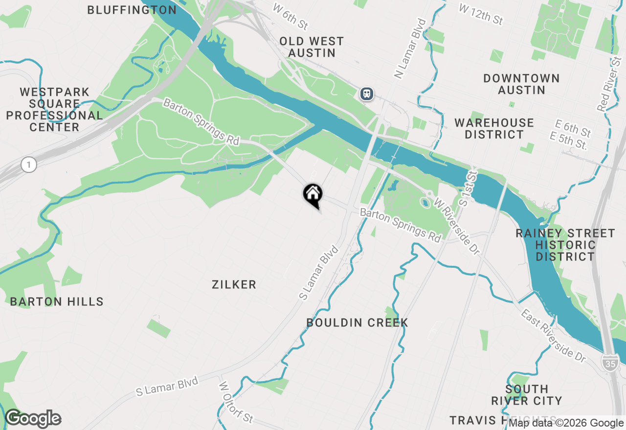 Map of 1529 Barton Springs Rd #13, Austin, TX 78704