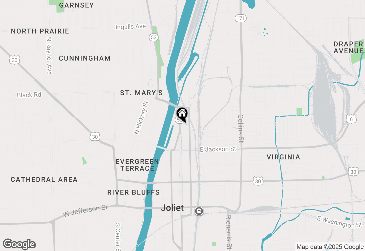 Map of 4 Irving Street #1ST, Joliet, IL 60432