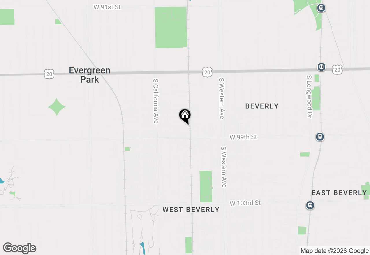 Map of (Address confidential), Evergreen Park, Illinois 60805