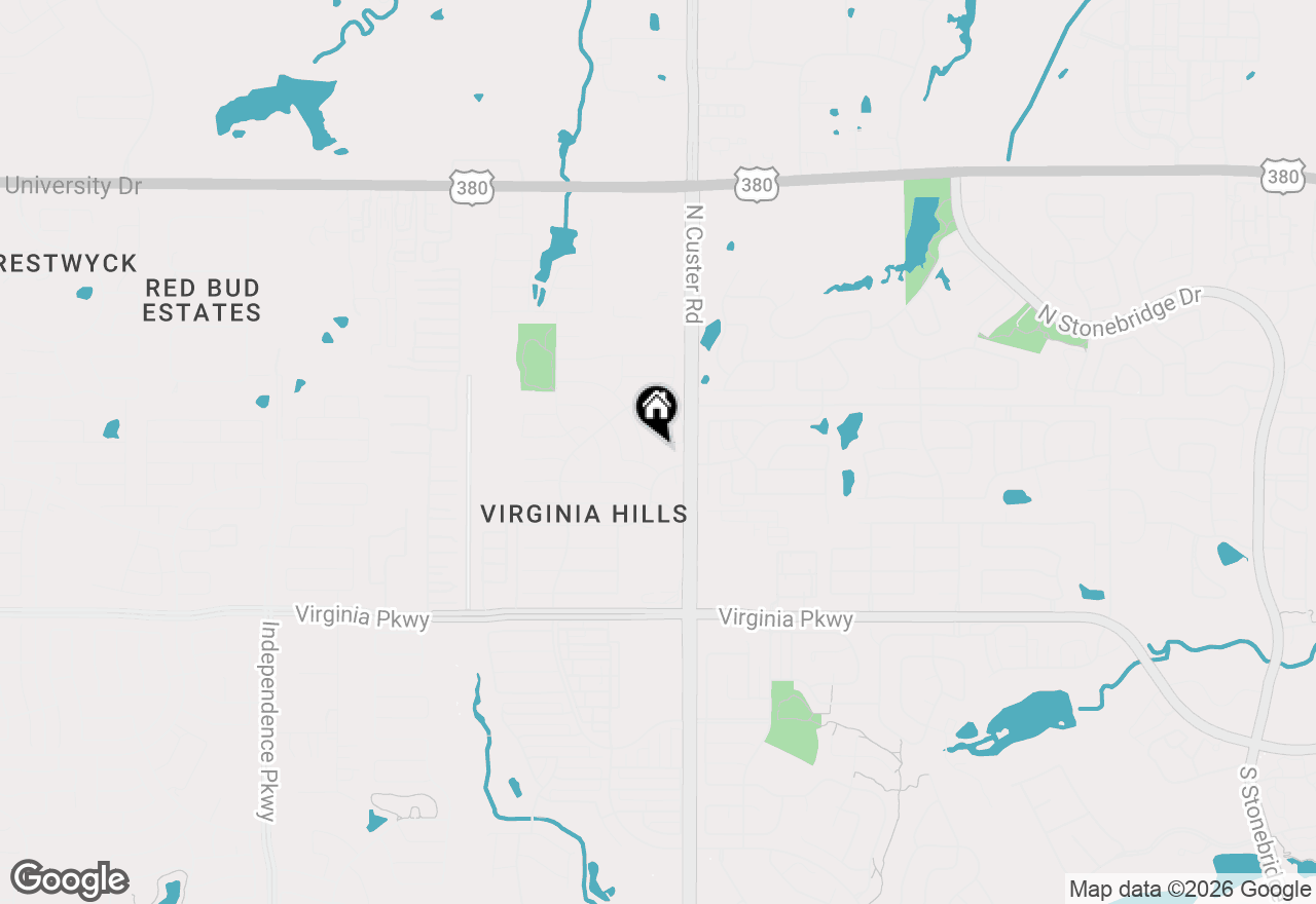Map of 801 Sussex Drive, Mckinney, TX 75071