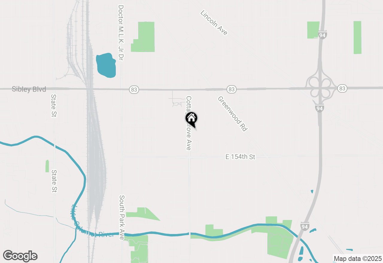 Map of 15223 Cottage Grove Avenue, Dolton, IL 60419