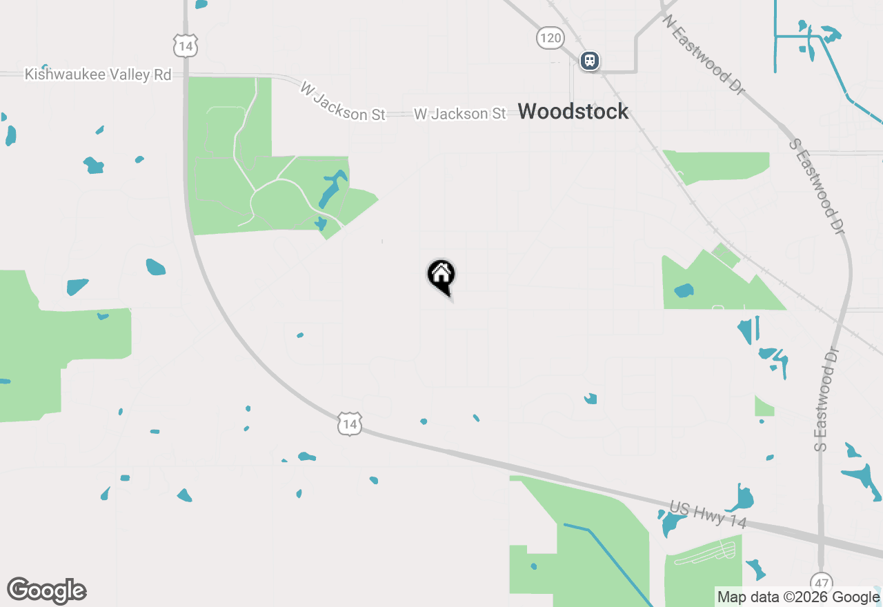 Map of 1118 Blakely Street, Woodstock, IL 60098