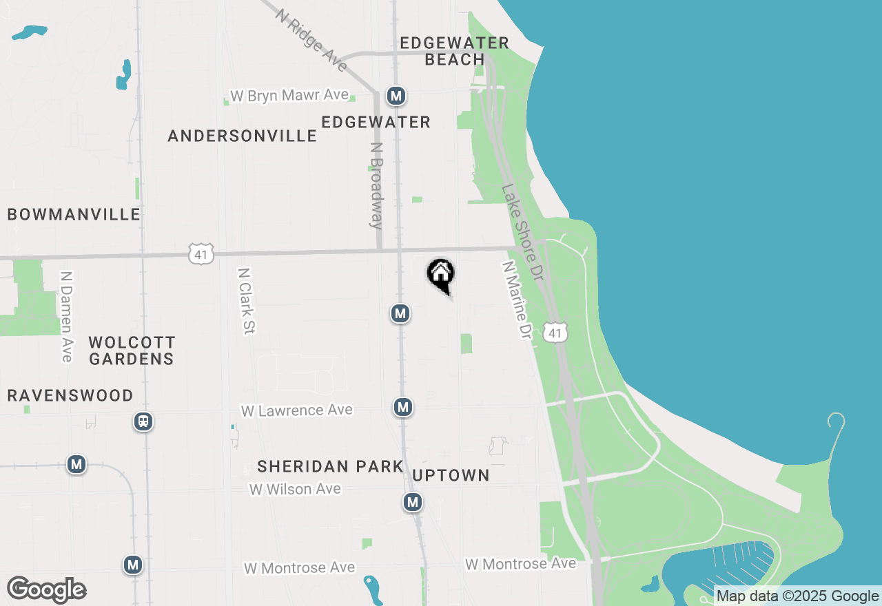 Map of 5021 N Kenmore Avenue #2S, Chicago, IL 60640