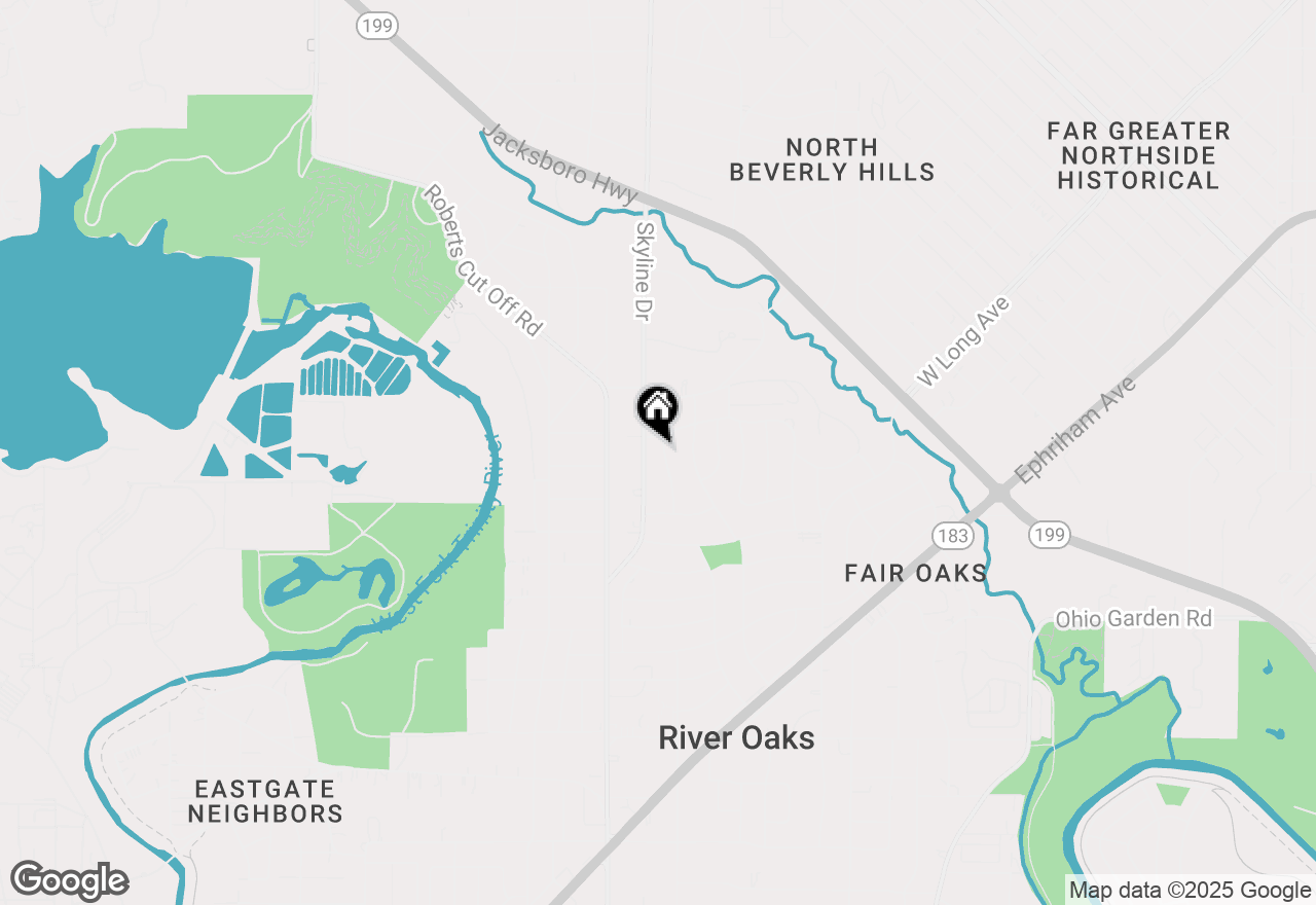 Map of 1813 Brook Hollow Drive, Fort Worth, TX 76114