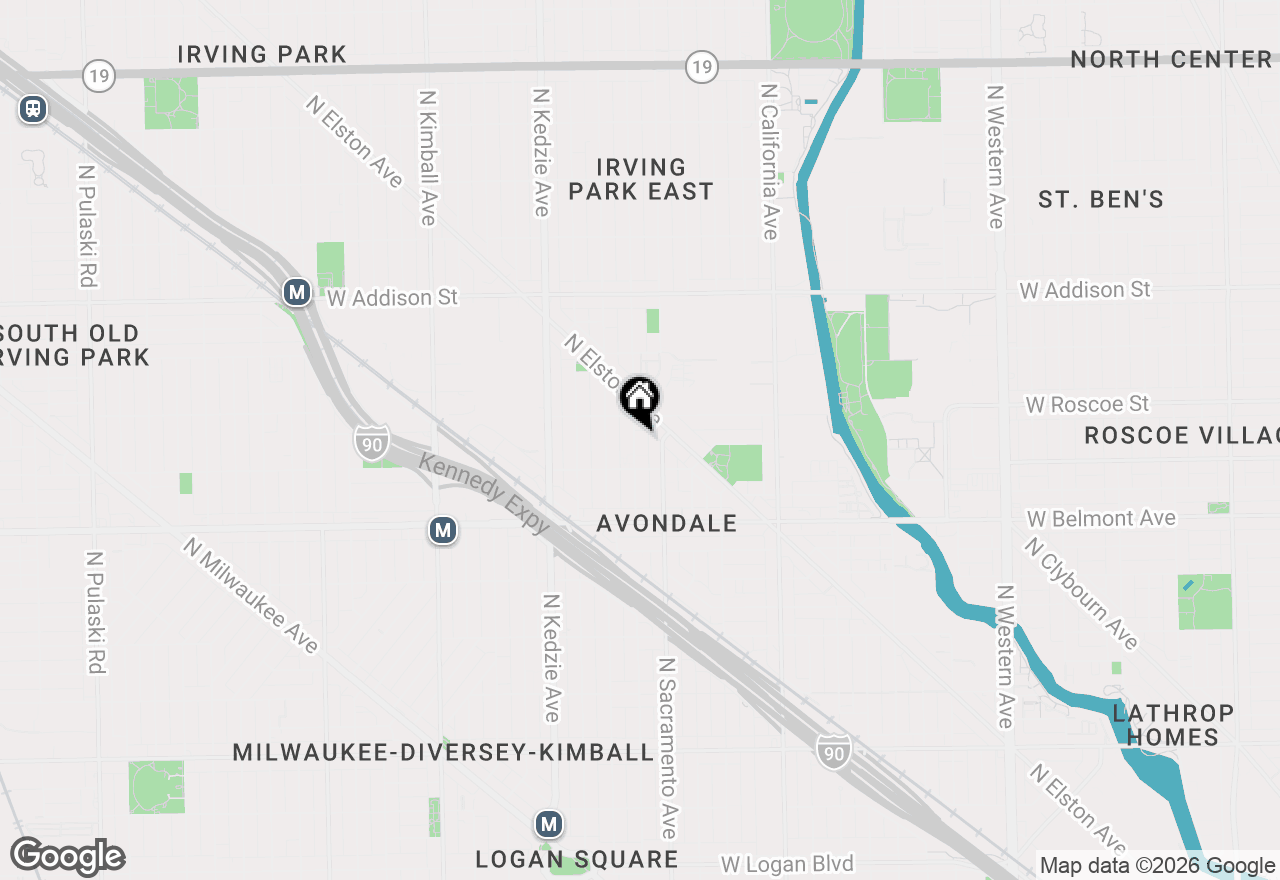 Map of 3329 N Whipple Street #1, Chicago, IL 60618