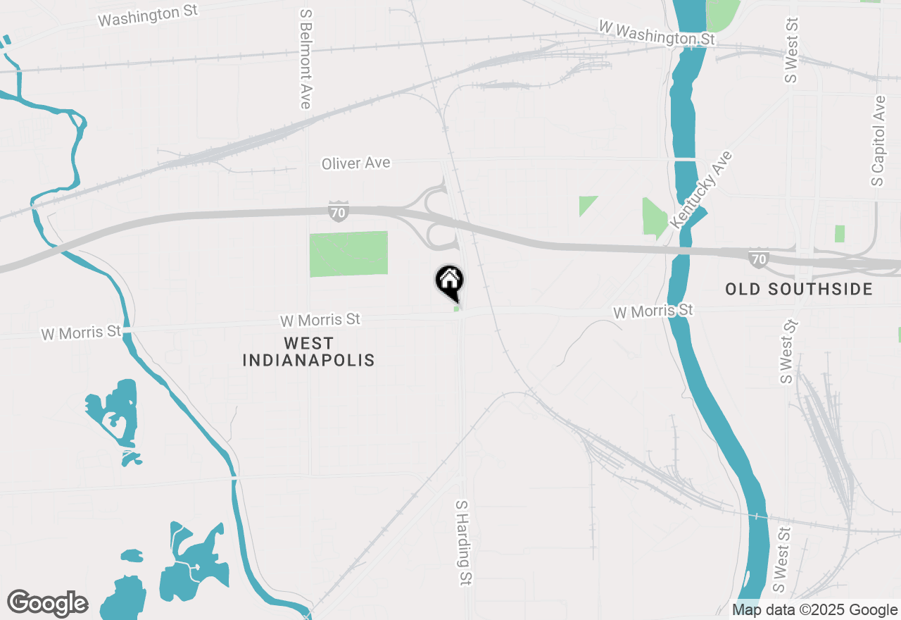 Map of 1522 W Morris Street, Indianapolis, IN 46221