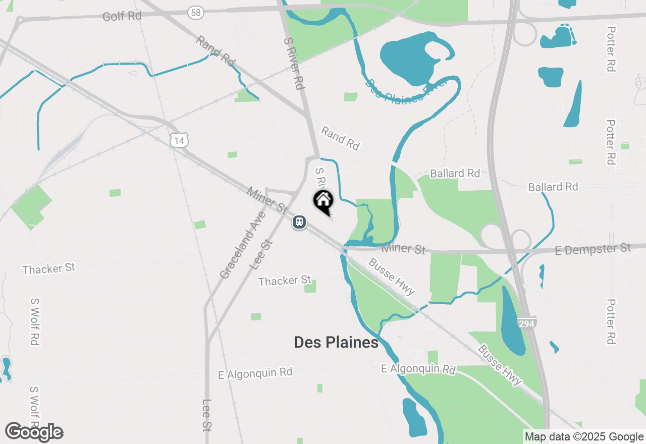 Map of 675 Pearson Street #505, Des Plaines, IL 60016