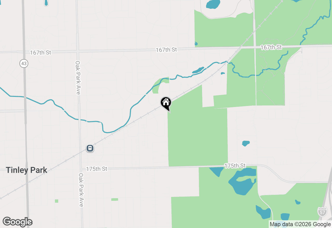 Map of 17211 Munster Lane, Tinley Park, IL 60477