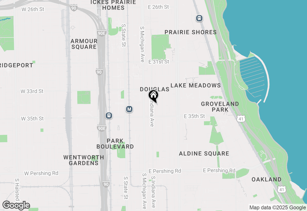 Map of 3409 S Indiana Avenue, Chicago, IL 60616