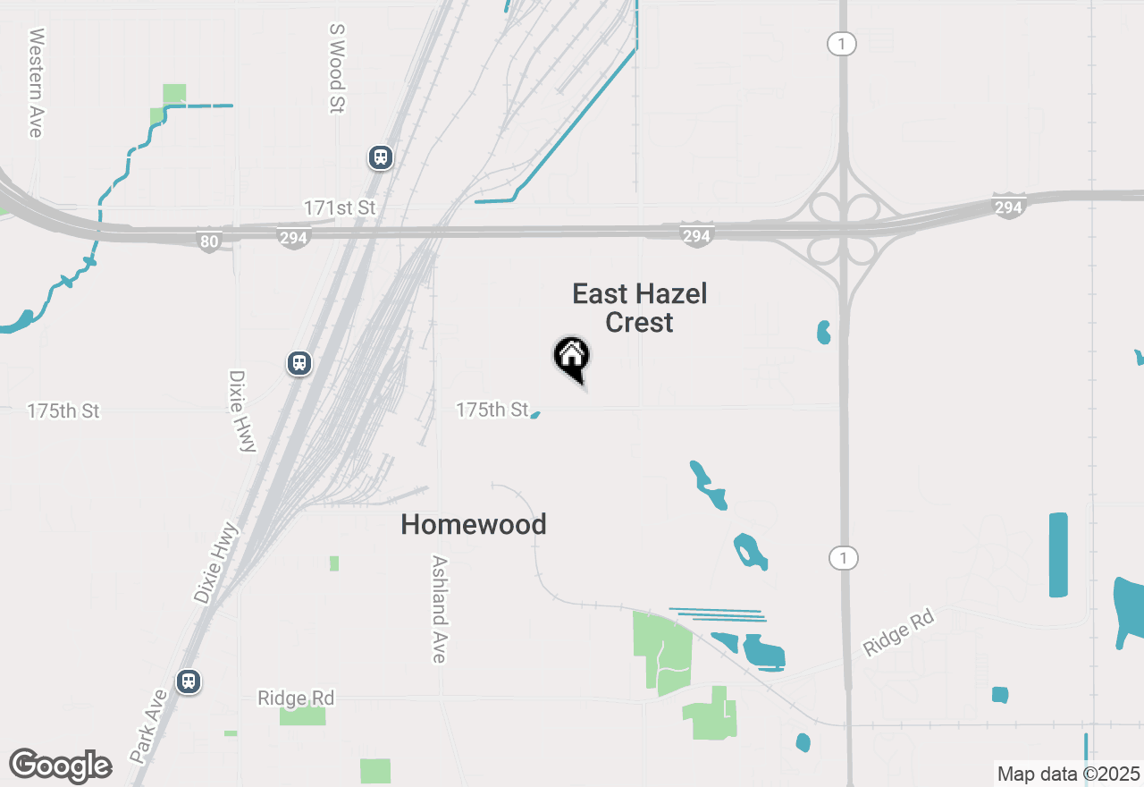 Map of (Address confidential), East Hazel Crest, Illinois 60429