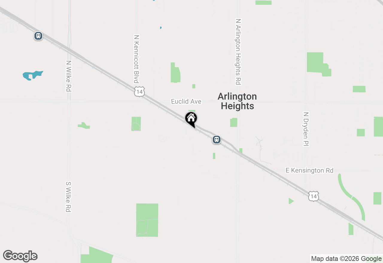 Map of 322 W Miner Street #2A, Arlington Heights, IL 60005
