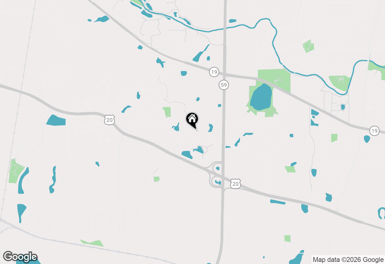 Map of 1354 Laurel Oaks Drive, Streamwood, IL 60107