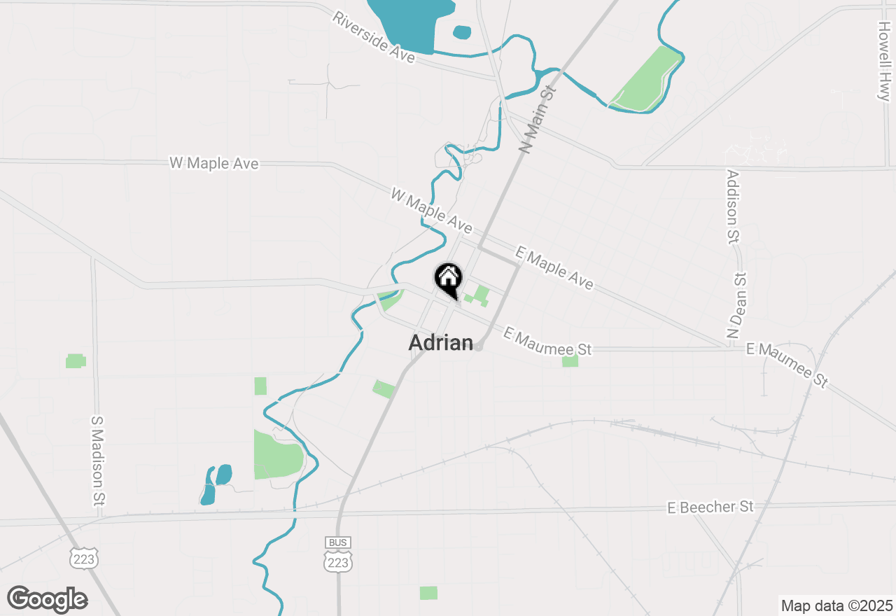 Map of 113 W Maumee, Adrian, MI 49221