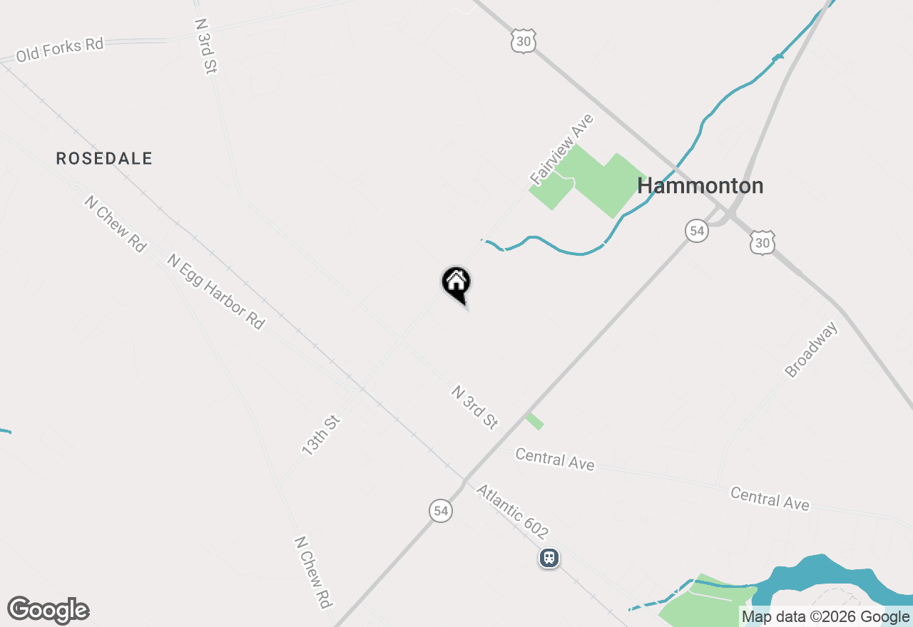 Map of 360 Fairview Avenue, Hammonton, NJ 08037