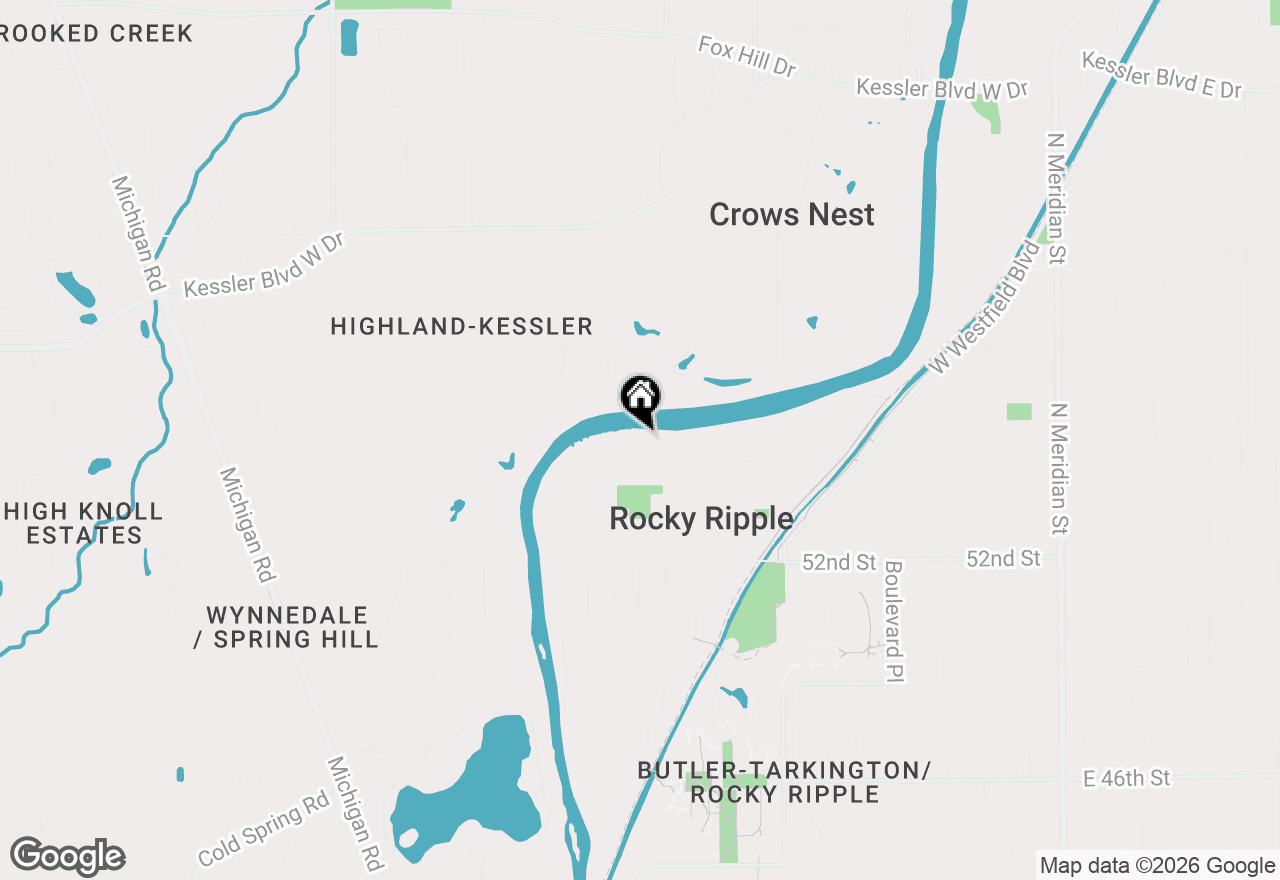 Map of 820 W 54th Street, Indianapolis, IN 46208